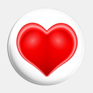 Stylized valentine heart Pin