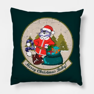 F-14 Tomcat - Merry Christmas Baby! (Green/Beige) - Grungen Style Pillow