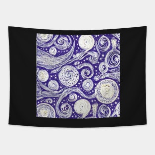 Starry night pattern Tapestry