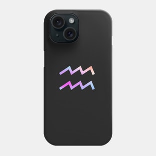 Aquarius colorful aura Phone Case