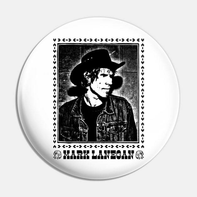 Mark Lanegan / Vintage Style Fan Artwork Pin by DankFutura