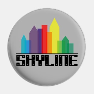 minimalist skyline Pin