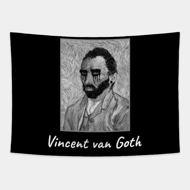 Goth Van Gogh Tapestry by sqwear