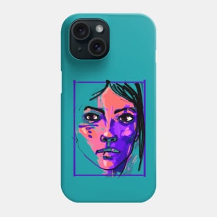 colorful portrait Phone Case