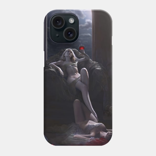 Vampire Queen Phone Case by stevenstahlberg