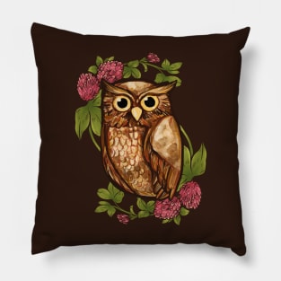 Floral Owl Pillow