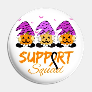 Support squad Halloween pumpkin Pin