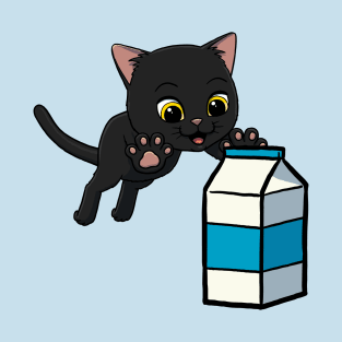 Bombay Cat excited to drink Milk T-Shirt