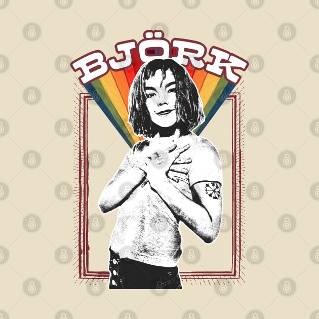 Björk / Vintage Style Aesthetic Fan Art Design by DankFutura