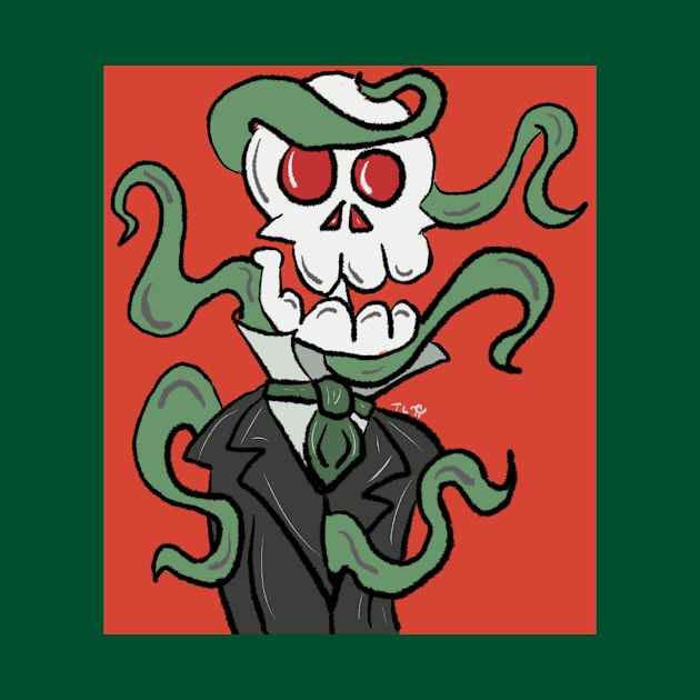 Lovecraftian Skeleton by BowlerHatProductions