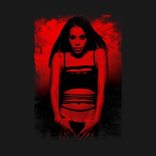 red vintage Aaliyah T-Shirt