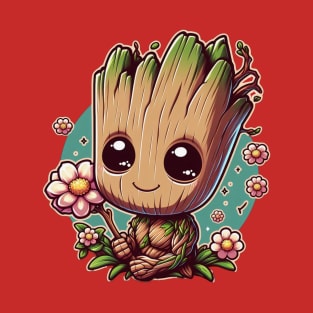 Cute romantic little Groot T-Shirt