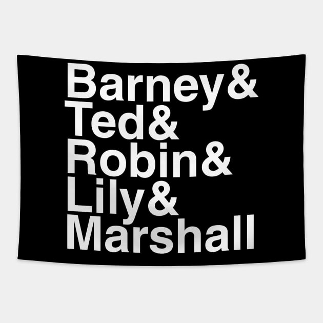 How I Met Your Mother Helvetica List Tapestry by DennisMcCarson