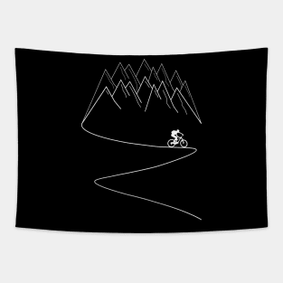 mountain bike cycling mountain biker cyclist mtb gift idea Tapestry