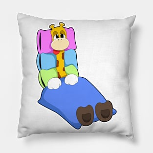 Giraffe at Sleeping with Blanket & Pillow Pillow