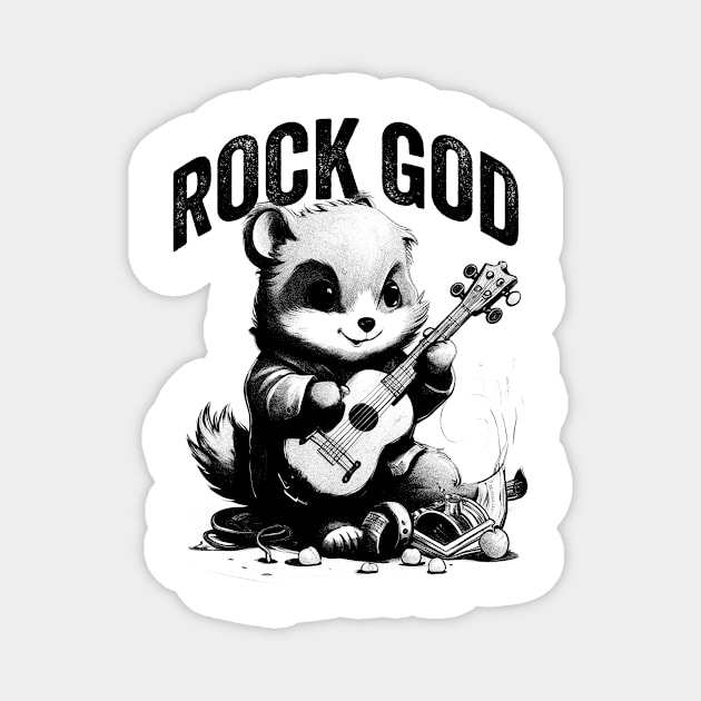 Rock God Magnet by n23tees