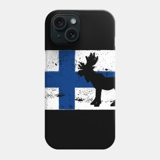 Finland flag moose Phone Case