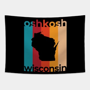 Oshkosh Wisconsin Retro Tapestry