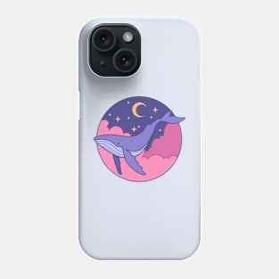 Whale in the sky Phone Case