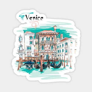 Palazzo in Venice Magnet