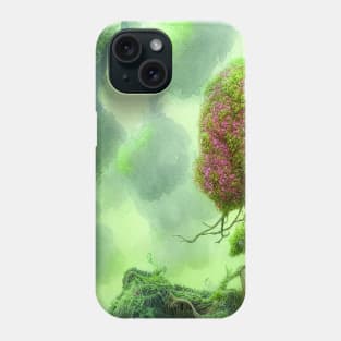 Tree House Portrait, greenery Outside Phone Case