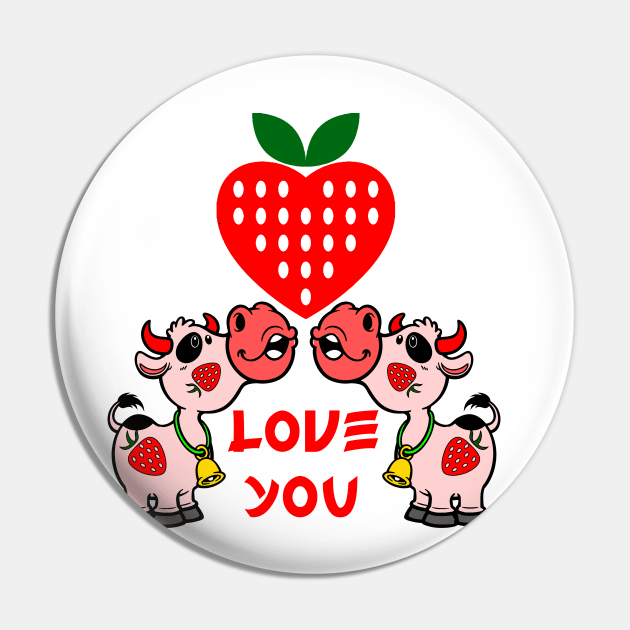 strawberry cow 2 Pin by medo art 1