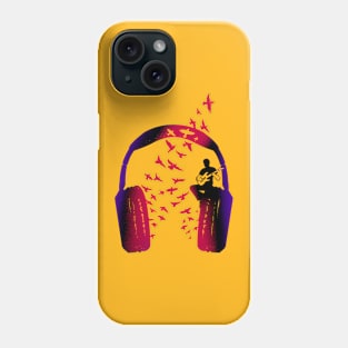 Headphone Music Guitarist Phone Case