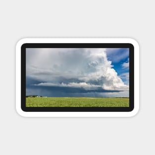 Thunder Cloud and Lightning over a Field Magnet