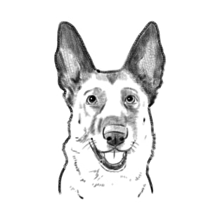 German Shepherd Sketch T-Shirt