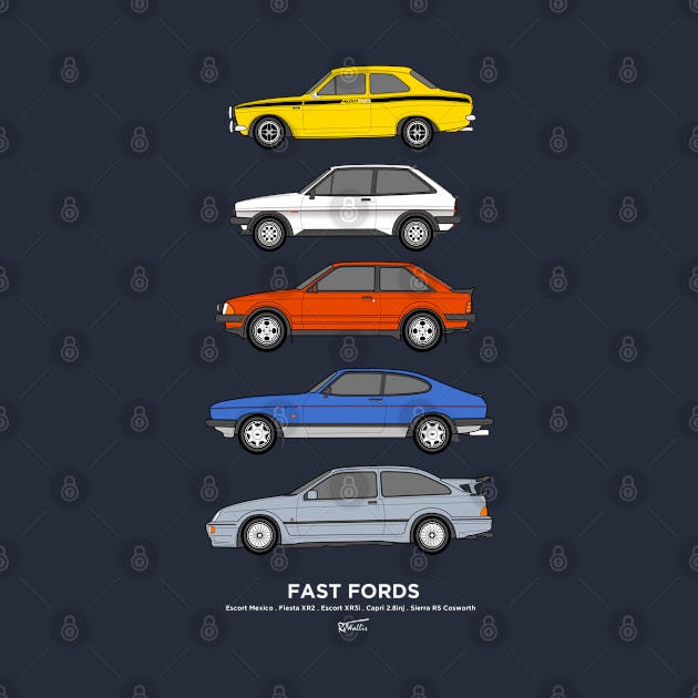 Fast Fords classic car collection by RJW Autographics