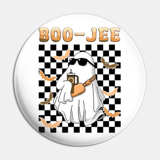 Spooky Season Cute Ghost Halloween Costume Boujee Boo-Jee Pin