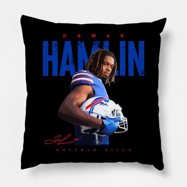 Damar Hamlin Pillow by Juantamad