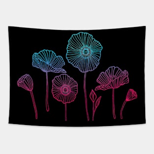 Fading Poppies Tapestry