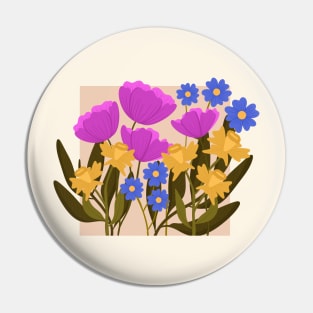 Wild Flowers Growing Pin