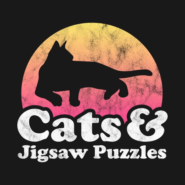 Cats and Jigsaw Puzzles Gift by JKFDesigns