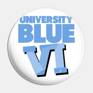 University Blue 6 Sneaker Art Pin