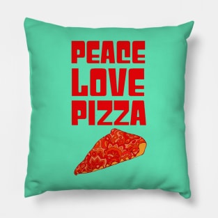 Peace Love Pizza Pillow