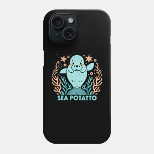 Floaty potato cute manatee animal lover Phone Case