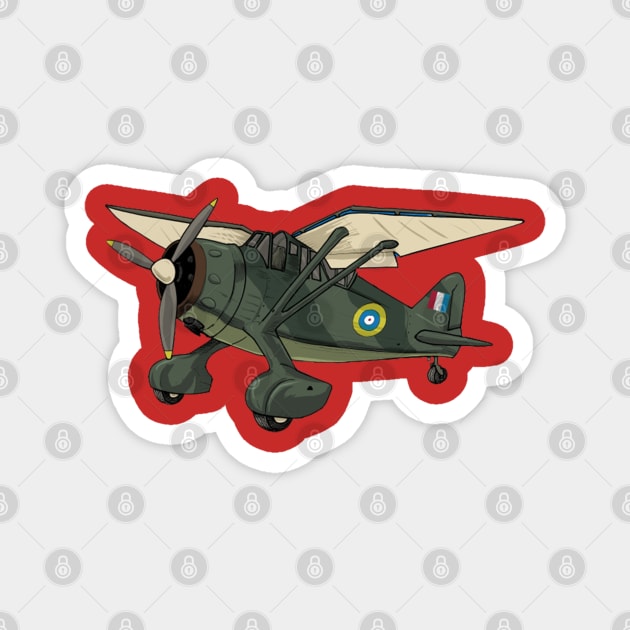 Lysander Aircraft design Magnet by Funky Aviation
