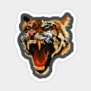 pixel tiger Magnet