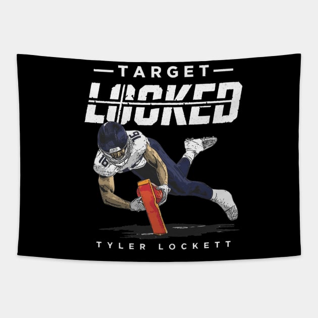 Tyler Lockett Seattle Target Locked Tapestry by ClarityMacaws