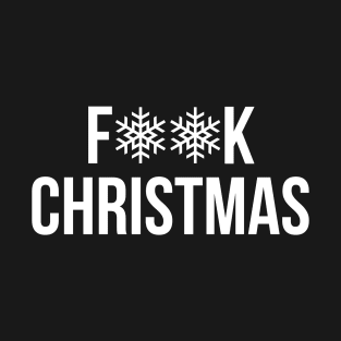 F Christmas Censored Snowflakes T-Shirt