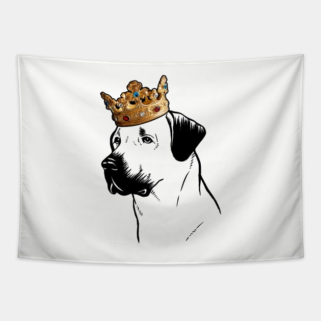 Anatolian Shepherd Dog King Queen Wearing Crown Tapestry by millersye