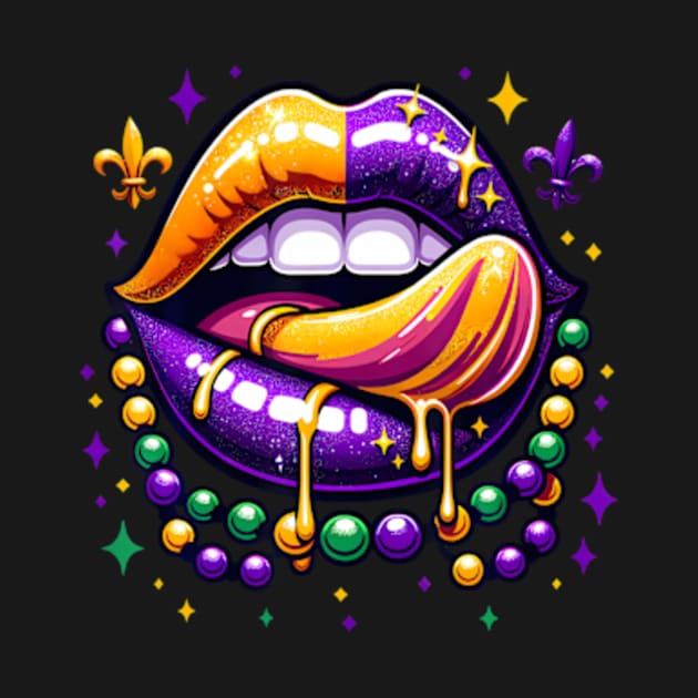 Mardi Gras Outfit CostumeMardi Gras Lips by Daysy1