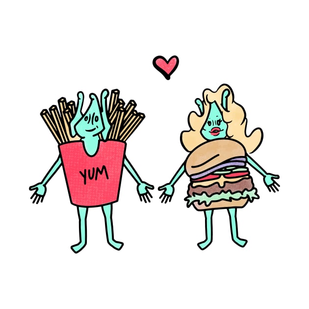 Burger and Fries by Sasha Banana 