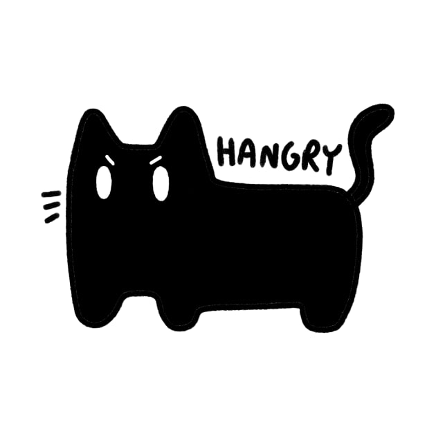 Hangry cute, angry cat by loulou-artifex