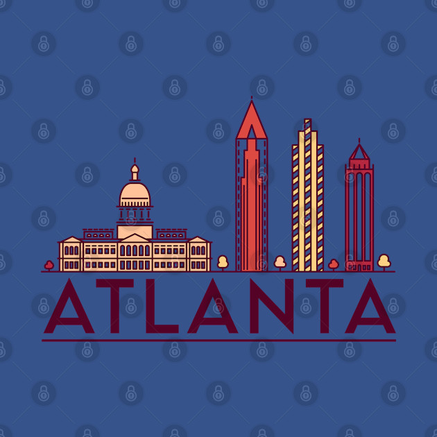 Discover Atlanta cityscape - Atlanta - T-Shirt