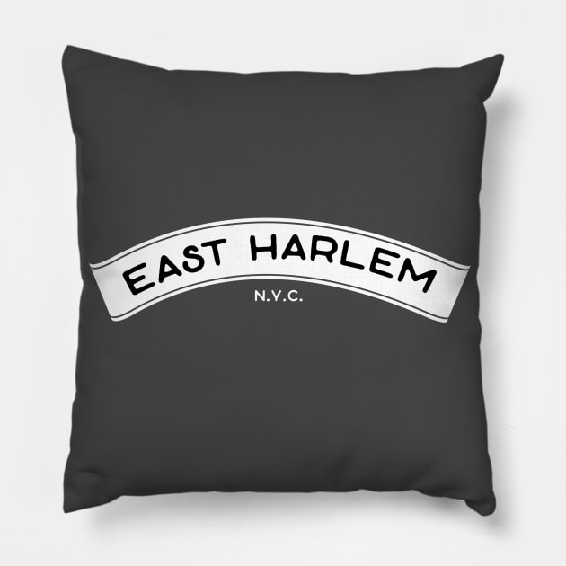 East Harlem NYC Pillow by kittamazon