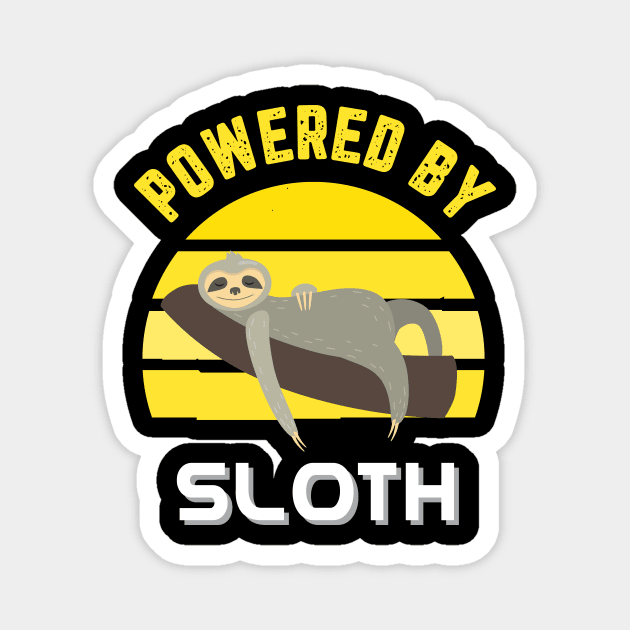 Powered By Sloth Magnet by Imutobi