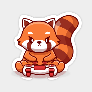 Cute Red Panda Gaming Magnet